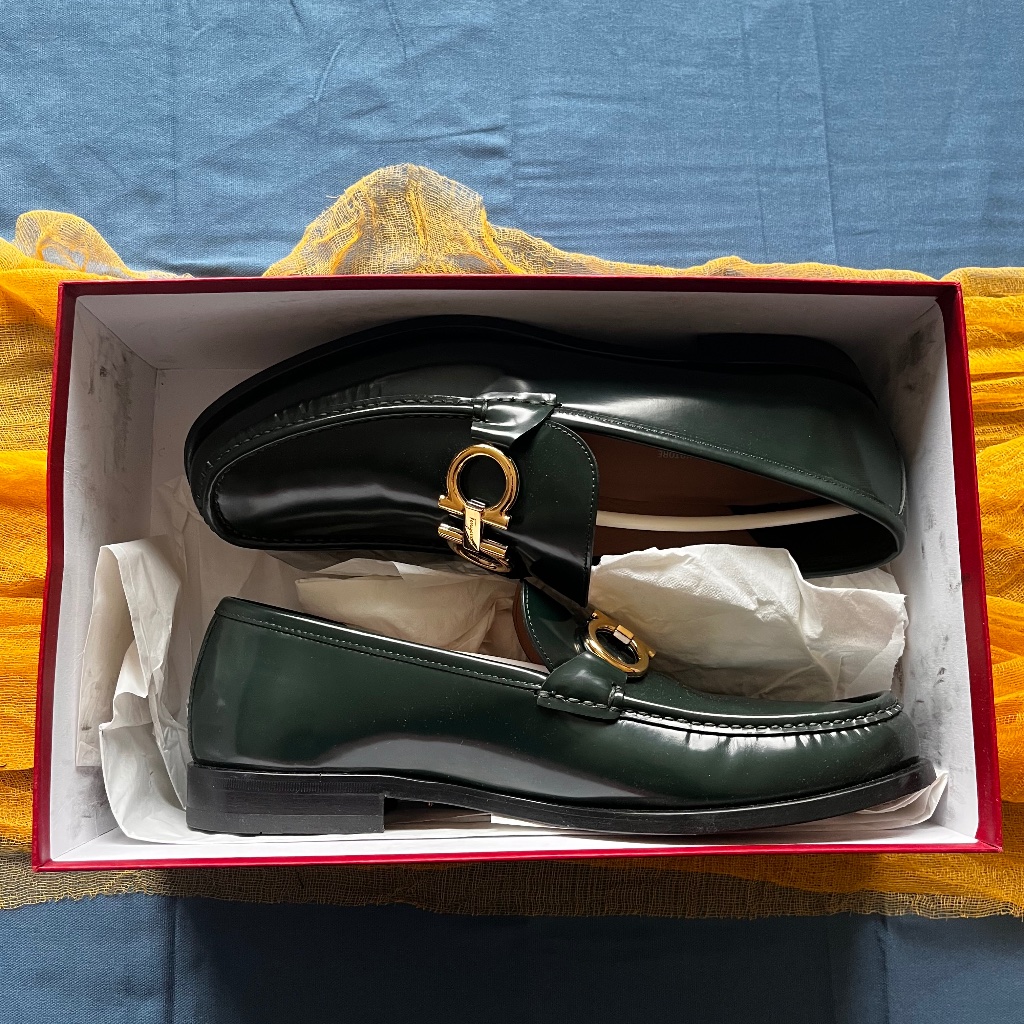 Salvatore Ferragamo Men’s Leather Dress Shoes Size 10.5d